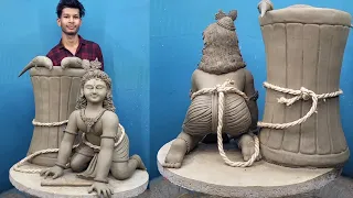 How to make Gopal idol made of clay | How to make clay Krishna idols #making_Gopal #making_krishna