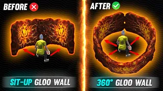 0.01 Sec 360°Gloo Wall Pack + Onetap Headshot Trick | New Headshot Trick & Sit-up Gloo Wall Trick FF