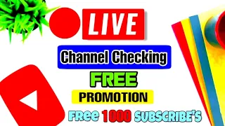 आज सबका चैनल Promot 🔴 Live Channel Checking And Promotion