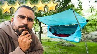Probé LA MEJOR HAMACA del mercado BAJO LA LLUVIA🏕️⛈️