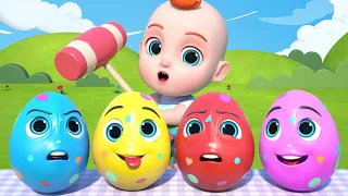Leo explora huevos sorpresa coloridos en la granja | Canciones Infantiles | Leo en Español