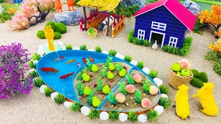 Diy Farming BTM-Make a water pump for the swimming pool on the farm, make a miniature mini farm #16