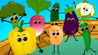 Ten Little Vegetables Counting Fun & Nursery Rhyme for Preschoolers