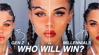 Millennials vs. Gen Z | Who REALLY has the better makeup routine?