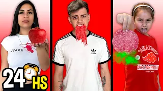 24 HORAS COMIENDO ROJO