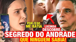 TERRA E PAIXÃO Lucinda descobre SEGREDO DO ANDRADE, motivo PELO QUAL ELE BEBE Resumo capítulo hoje