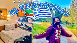 TOUR POR MI DORMITORIO Y UNIVERSIDAD EN GRECIA
