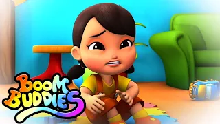 Boo boo canção | Musica para bebes | Educação | Boom Buddies Portugues | Animação