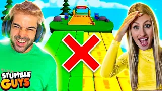 PROHIBIDO TOCAR EL COLOR VERDE vs AMARILLO en STUMBLE GUYS!!