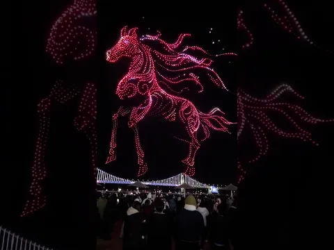 Busan welcomed 2026 with amazing drone show (tastesseoulgood) #drone #fpv #droneshow #newyearseve