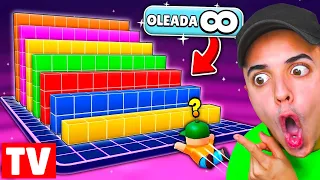 SUPERAMOS las OLEADAS INFINITAS de BLOCKDASH! STUMBLE GUYS