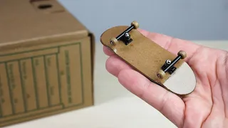 I MADE A PERFECT CARDBOARD FINGERBOARD (DIY)