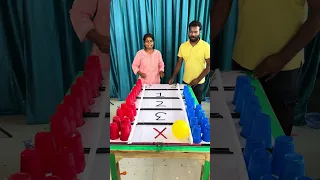 Sister vs Brother Who Will Ball Roll and Cup Drop Challenge 3 | Family Challenge