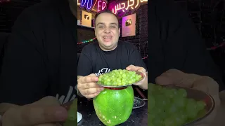 بطيخه غريبه بالعنب والتفاح😱😱