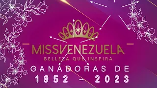 👑 TODAS LAS GANADORAS del ✨ MISS VENEZUELA 1952-2023 👑