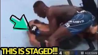 UFC IS FAKE!!! PROOF Israel Adensaya Alex Pereira Knockout WAS STAGED