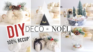 6 DIY DECO DE NOEL 🎄 avec QUE DE LA RECUP' (petit budget -facile) christmas decoration