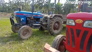 jcb Loading mud in tarctor! mahindra 575di! powartrac #backloder #tractorvideos #tractor