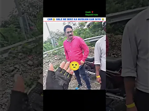car 😭vale ne bike ka nuskan kar diya🥹 | #shorts #viralvideo #motovlog
