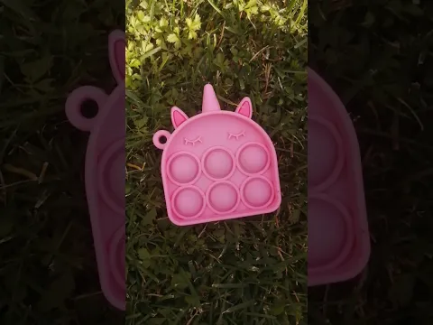 pink unicorn mini pop it fidget toy