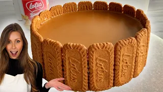 The Best No-Bake Salted Caramel Biscoff Cheesecake Recipe! Easy Tutorial