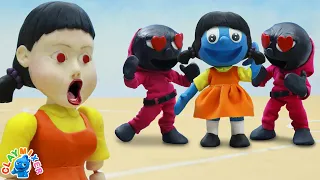 SECRET CHOC! Blue pirate le cœur de la poupée géante ⚡ | Stop-Motion | Clay Mixer Heroes