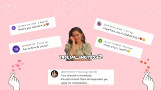 13 LAKH SPECIAL Q/A ✨ / taslim_writes.62