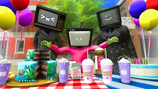 TV Family Celebrating Grimace's Birthday | SAD Story Animation