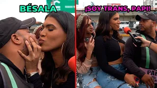 SE BESAN CON UNA TRANS SIN SABERLO 😂 ¿Es Hombre O Mujer?