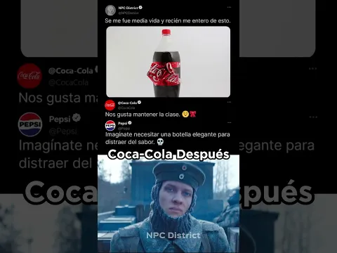 Pepsi trolea la botella de Coca Cola 🗿🎀