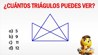 ¿Puedes Encontrar TODOS los Triángulos Ocultos en Este Desafío Mental?