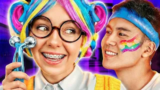 INCREÍBLES TRUCOS DE CAMBIO DE IMAGEN ARCOÍRIS | Soy una REINA ARCOÍRIS