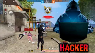 Hacker Vs 4 Pro Player Most Dangerous Hacker In Free Fire 😱 Who Will Win? - Garena Free Fire