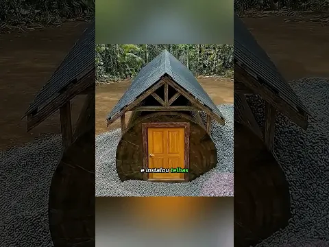 Ele Construiu a Casa dos Sonhos Dentro de uma Árvore Gigante #woodworking #woodenhouse #viral