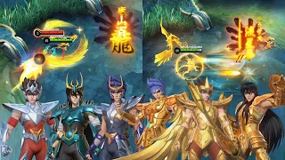 GAMEPLAY 6 SKIN SAINT SEIYA MOBILE LEGENDS - EFEK NYA KEREN PARAH! AUTO BELI NH KALAU GITU