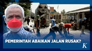 Ganjar Pranowo Komentari Pengusaha Grobogan yang Bangun Jalan Desa