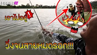 เอาไม่อยู่ วิ่งไม่หยุด ลากสายหมดรอก !!!  FISHINGEZ วันที่ 11-5-66