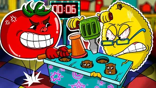 재활용 MS.LEMONS vs MR.TOMATOS  part 5 - Meet Banana Roblox At A Theme Park