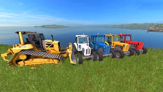 We throw away Old Tractors with a Bulldozer - Agricultural Machinery | Kolorowe Traktory
