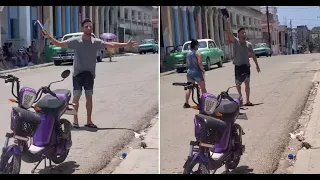 "No hay petróleo, no hay comida": religioso cubano predica en plena calle
