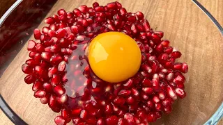 ✅ Nar ve yumurtayı birlikte deneyin.😱 Sonuca şaşıracaksınız tadına bayılacaksınız. 💯