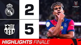 Real Madrid-Barcellona 2-5 | Highlights FINALE Supercoppa di Spagna 2025