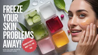 6 Natural Ice Cubes That Clear, Brighten & De-Puff Your Skin (Every Morning)