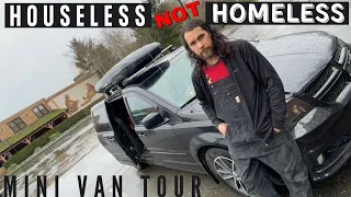 Man Living Inside a Mini Van For 18 Months And Feels Like He Is Living Large In a Small Space