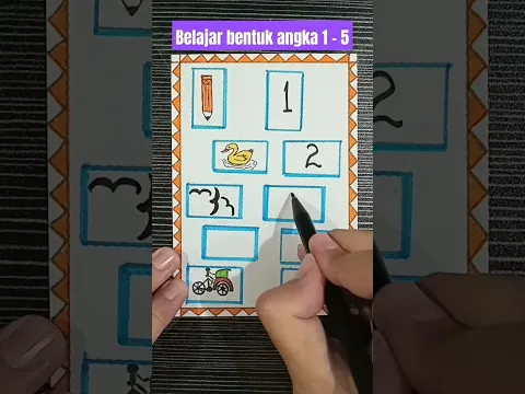 Belajar angka 1-5 seperti bentuk #short #shorts #shortvideo #shortsvideo #shortsfeed #belajar