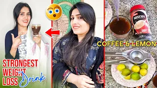 Drink Coffee with lemon in the morning and lose belly fat in 1 week | Strongest weight loss drink