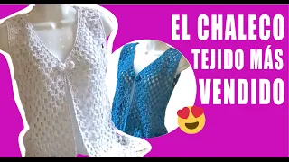 El Chaleco más Vendido / cómo tejer 😍​😍 Yo Tejo con LAURA CEPEDA
