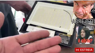 Como retirar vidro do refletor de led