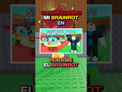 ME LA AGARRÓ #brainrot #roblox