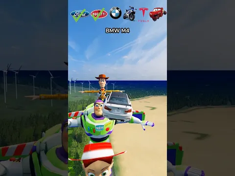Carros vs Personajes de Toy Story #beamng #beamngdrive #game #juego #carros